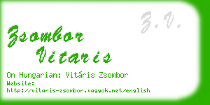 zsombor vitaris business card